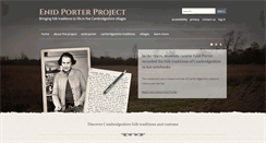 Desktop Screenshot of enidporterproject.org.uk